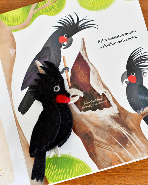 Tara Treasures - Busy Beaks Finger Puppets and Book Set by Sarah Allen