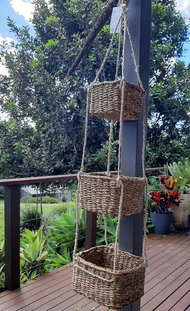 Hogla Sika 3 Tier Hanging Baskets Square