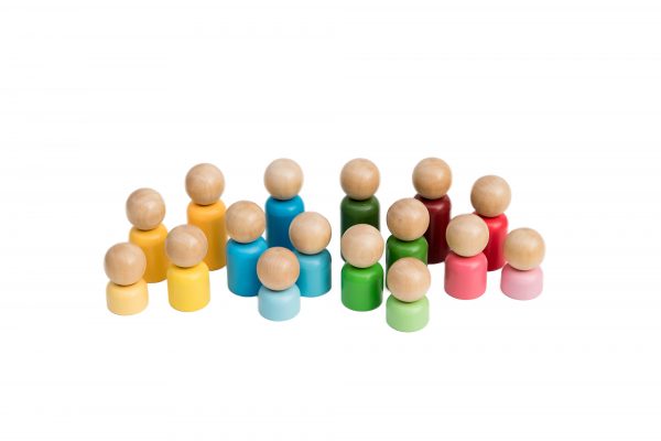 Doll Peg - Rainbow Families set of 16