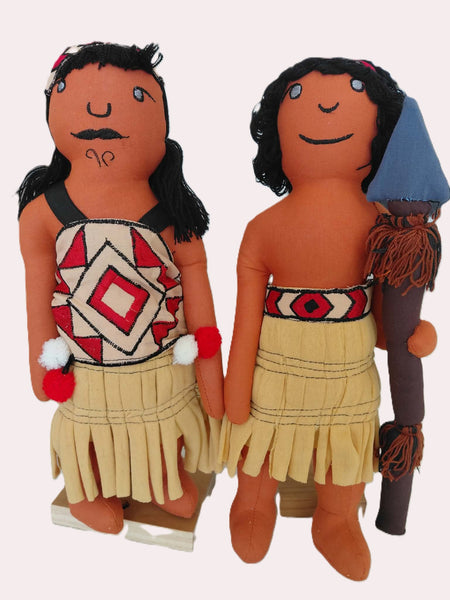 Haka Dolls in Traditional Celebration Costume