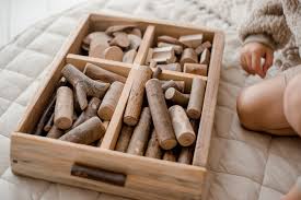 Wooden Blocks with Storage 85 Tree Blocks