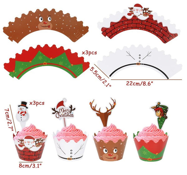 Christmas Craft Cupcake Wrappers
