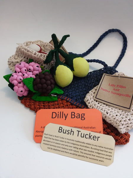 Bush Tucker Food - Native Fruits with Dilly.